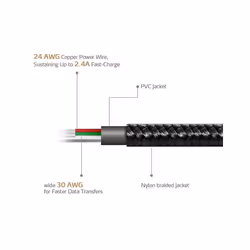 ADATA 1m, USB2.0-A/USB2.0 Micro-B cavo USB USB A Micro-USB B Nero