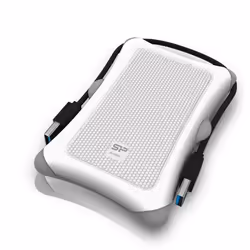 Silicon Power Armor A30, Custodia per Disco Rigido (HDD), 2.5", Collegamento del dispositivo USB, Bianco