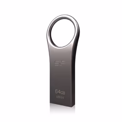 Silicon Power Jewel J80, 64 GB, USB tipo A, 3.2 Gen 1 (3.1 Gen 1), Senza coperchio, 5,9 g, Titanio