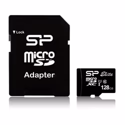 Silicon Power Elite, 128 GB, MicroSDXC, Classe 10, UHS-I, 85 MB/s, Class 1 (U1)