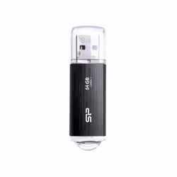 Silicon Power Blaze B02, 64 GB, USB tipo A, 3.2 Gen 1 (3.1 Gen 1), Cuffia, 8 g, Nero