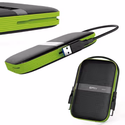 Silicon Power Armor A60 disco rigido esterno 4 TB 2.5" Micro-USB B 3.2 Gen 1 (3.1 Gen 1) Nero, Verde - Vista aggiuntiva 5