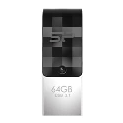 Silicon Power Mobile C31 unità flash USB 64 GB USB Type-A / USB Type-C 3.2 Gen 1 (3.1 Gen 1) Nero, Argento