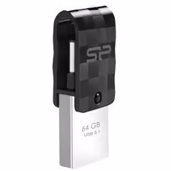Silicon Power Mobile C31 unità flash USB 64 GB USB Type-A / USB Type-C 3.2 Gen 1 (3.1 Gen 1) Nero, Argento - Vista aggiuntiva 5