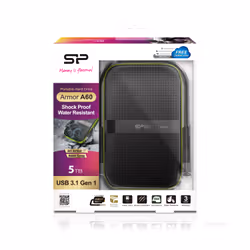 Silicon Power Armor A60 disco rigido esterno 5 TB 2.5" Micro-USB B 3.2 Gen 1 (3.1 Gen 1) Nero, Verde - Vista aggiuntiva 7