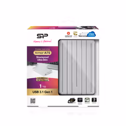 Silicon Power Armor A75 disco rigido esterno 1 TB 2.5" USB tipo-C 3.2 Gen 1 (3.1 Gen 1) Argento - Vista aggiuntiva 7