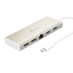 j5create JCD381-N Mini dock-Ethernet Dual HDMI USB Type-C™/ HUB USB 3.1 / PD2.0