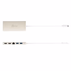 j5create JCD381-N Mini dock-Ethernet Dual HDMI USB Type-C™/ HUB USB 3.1 / PD2.0