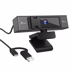 j5create JVCU435-N Webcam USB™ 4K Ultra HD con telecomando con zoom digitale 5x - Vista aggiuntiva 4