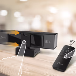 j5create JVCU435-N Webcam USB™ 4K Ultra HD con telecomando con zoom digitale 5x - Vista aggiuntiva 8