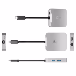 j5create JCD391-N Adattatore multiporta PD 4K60 Elite USB-C® - Vista aggiuntiva 5