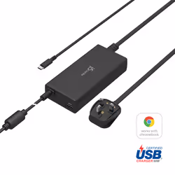 j5create JUP2290C-FN Super caricature PD USB-C® a 100 W - UK, Universale, Interno, 100-240 V, 50/60 Hz, 100 W, 5-20 V