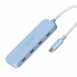 j5create Hub ecologico da USB-C a 4 porte tipo C Gen 2, USB 3.2 Gen 1 (3.1 Gen 1) Type-C, USB 3.2 Gen 2 (3.1 Gen 2) Type-C, 1 ...