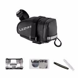 Lezyne M Caddy - Loaded, Sella, Borsa da bicicletta, Tessuto, Nylon, Nero, 0,6 L, 60 mm