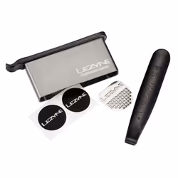 Lezyne Lever Kit, Kit di riparazione, Patch di riparazione senza colla, Rotondo, Plastica, Grigio, 50 g