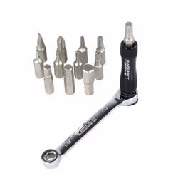 Lezyne RATCHET KIT, Attrezzo per biciclette, Set di attrezzi per bici, Nero, Acciaio inox, Acciaio al cromo vanadio, Allumini ...