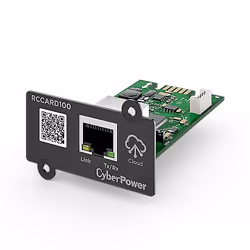 CyberPower RCCARD100, Interno, Cablato, Ethernet, 100 Mbit/s, Nero, Verde, Metallico