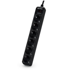 CyberPower B0620SC0-DE protezione da sovraccarico Nero 6 presa(e) AC 200 - 250 V 1,8 m