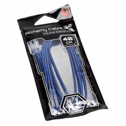 BitFenix Alchemy 2.0, 0,4 m, Maschio, Femmina, Dritto, Dritto, Blu