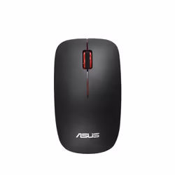 ASUS WT300 RF MOUSE/BK-RD, Ambidestro, Ottico, RF Wireless, 1600 DPI, Nero, Rosso