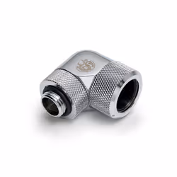 Bitspower BP-E90RMLA16, Tubo, Ottone, Argento, 1/4", 90°, 1,6 cm