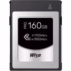 Wise CFX-B160P, 160 GB, 1700 MB/s, 1550 MB/s, Resistente agli urti, Impermeabile, Argento, Nero, Blu
