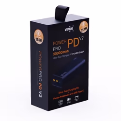 Verico Power Pro PD, 30000 mAh, Polimeri di litio (LiPo), 5 V, Nero