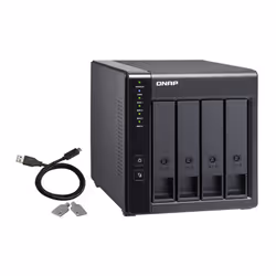 QNAP TR-004 contenitore di unità di archiviazione Box esterno HDD/SSD Nero 2.5/3.5" - Vista aggiuntiva 7