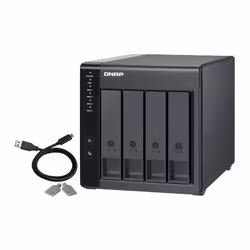 QNAP TR-004 contenitore di unità di archiviazione Box esterno HDD/SSD Nero 2.5/3.5" - Vista aggiuntiva 8