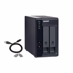 QNAP TR-002 contenitore di unità di archiviazione Box esterno HDD/SSD Nero 2.5/3.5" - Vista aggiuntiva 4