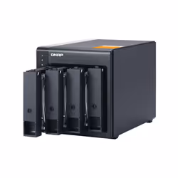 QNAP TL-D400S contenitore di unità di archiviazione Box esterno HDD/SSD Nero, Grigio 2.5/3.5" - Vista aggiuntiva 4