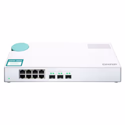 QNAP QSW-308S switch di rete Non gestito Gigabit Ethernet (10/100/1000) Bianco - Vista aggiuntiva 8