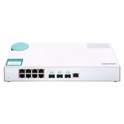 QNAP QSW-308-1C switch di rete Non gestito Gigabit Ethernet (10/100/1000) Bianco - Vista aggiuntiva 7