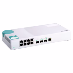 QNAP QSW-308-1C switch di rete Non gestito Gigabit Ethernet (10/100/1000) Bianco - Vista aggiuntiva 8