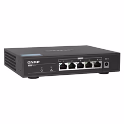 QNAP QSW-1105-5T switch di rete Non gestito Gigabit Ethernet (10/100/1000) Nero - Vista aggiuntiva 4
