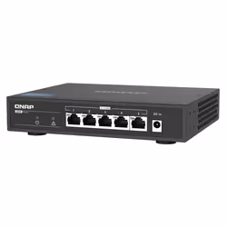 QNAP QSW-1105-5T switch di rete Non gestito Gigabit Ethernet (10/100/1000) Nero - Vista aggiuntiva 6