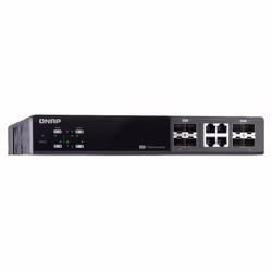 QNAP QSW-M804-4C switch di rete Gestito 10G Ethernet (100/1000/10000) Nero - Vista aggiuntiva 4