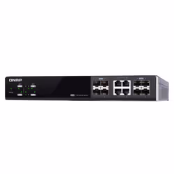 QNAP QSW-M804-4C switch di rete Gestito 10G Ethernet (100/1000/10000) Nero - Vista aggiuntiva 6