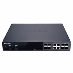QNAP QSW-M804-4C switch di rete Gestito 10G Ethernet (100/1000/10000) Nero - Vista aggiuntiva 7