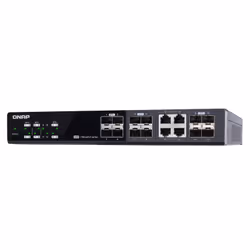 QNAP QSW-M1204-4C switch di rete Gestito 10G Ethernet (100/1000/10000) Nero - Vista aggiuntiva 7