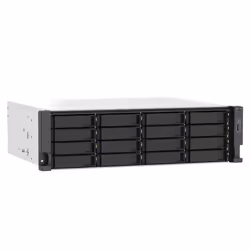 QNAP TS-1673AU-RP-16G server NAS e di archiviazione Armadio (3U) Ryzen Embedded V1500B 16 GB DDR4 0 TB QNAP QTS Nero, Grigio - Vista aggiuntiva 4
