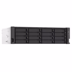 QNAP TS-1673AU-RP-16G server NAS e di archiviazione Armadio (3U) Ryzen Embedded V1500B 16 GB DDR4 0 TB QNAP QTS Nero, Grigio - Vista aggiuntiva 5