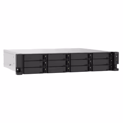 QNAP TS-1273AU-RP-8G server NAS e di archiviazione Armadio (2U) Ryzen Embedded V1500B 8 GB DDR4 0 TB QNAP QTS Alluminio, Nero - Vista aggiuntiva 4