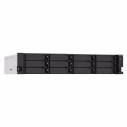 QNAP TS-1273AU-RP-8G server NAS e di archiviazione Armadio (2U) Ryzen Embedded V1500B 8 GB DDR4 0 TB QNAP QTS Alluminio, Nero - Vista aggiuntiva 5