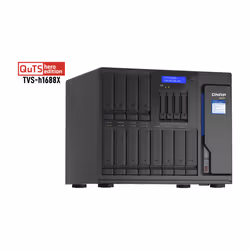 QNAP TVS-h1688X NAS Tower Intel® Xeon® W-1250 32 GB DDR4 0 TB QuTS hero Nero - Vista aggiuntiva 4