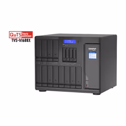 QNAP TVS-h1688X NAS Tower Intel® Xeon® W-1250 32 GB DDR4 0 TB QuTS hero Nero - Vista aggiuntiva 5