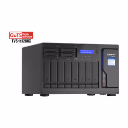 QNAP TVS-h1288X NAS Tower Intel® Xeon® W-1250 16 GB DDR4 0 TB QuTS hero Nero - Vista aggiuntiva 4