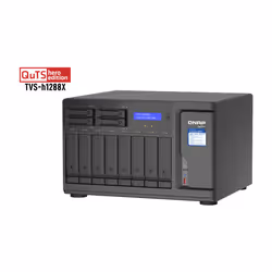 QNAP TVS-h1288X NAS Tower Intel® Xeon® W-1250 16 GB DDR4 0 TB QuTS hero Nero - Vista aggiuntiva 5