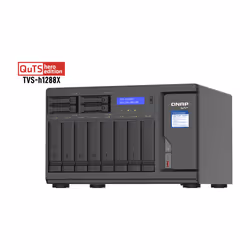 QNAP TVS-h1288X NAS Tower Intel® Xeon® W-1250 16 GB DDR4 0 TB QuTS hero Nero - Vista aggiuntiva 6