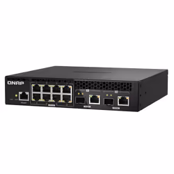 QNAP QSW-M2108R-2C switch di rete Gestito L2 2.5G Ethernet (100/1000/2500) Supporto Power over Ethernet (PoE) Nero - Vista aggiuntiva 5